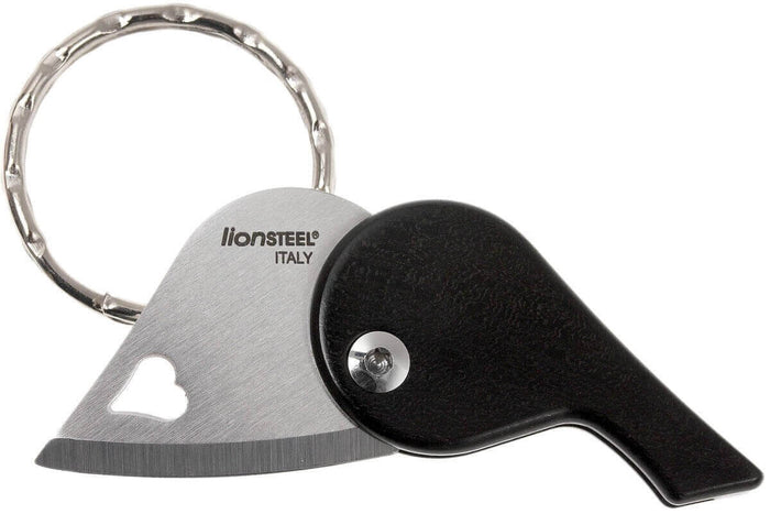 Couteau pliant porte-clés coeur LionSteel LionBeat 4.5cm - Ebène