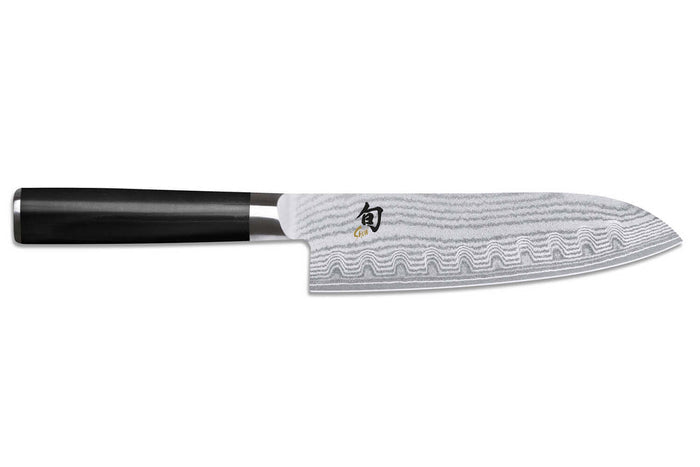 Couteau santoku Kai Shun Classic damas lame alvéolée 18cm