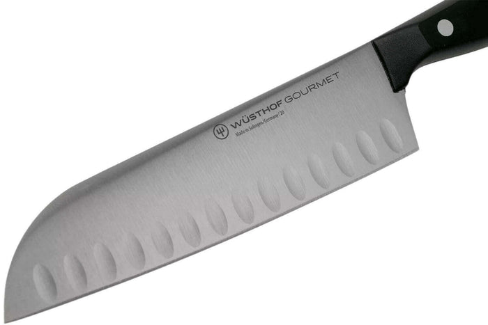Couteau santoku Wüsthof Gourmet lame alvéolée 17cm