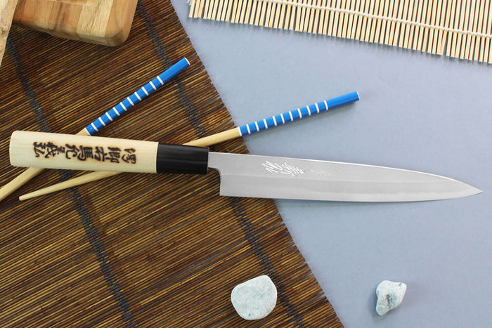 Couteau yanagiba japonais artisanal Yoshihiro Jyosaku White 2 steel - 18 cm