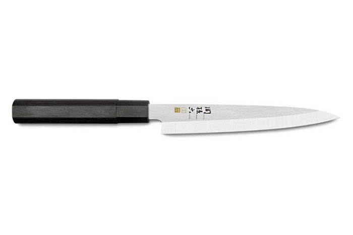 Couteau yanagiba japonais Kai Seki Magoroku Kinju acier 1K6 biseauté - 18 cm