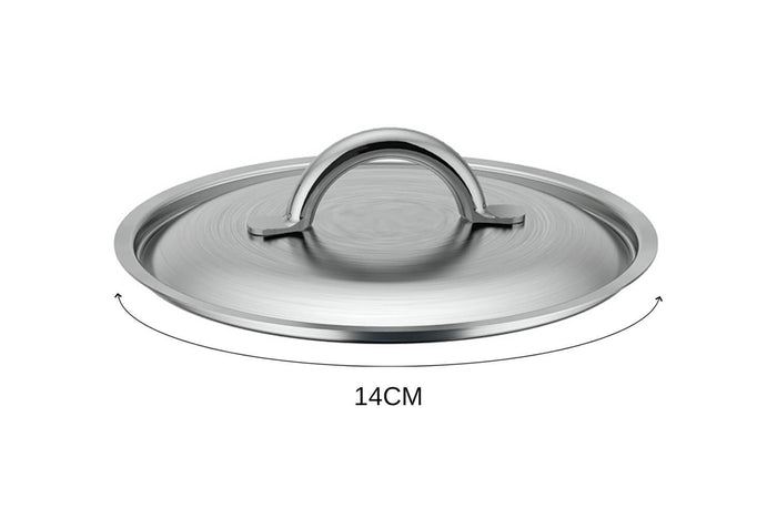 Couvercle De Buyer Prim'Appety en inox brossé avec poignée - 14 cm
