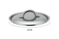 Couvercle De Buyer Prim'Appety en inox brossé avec poignée - 14 cm