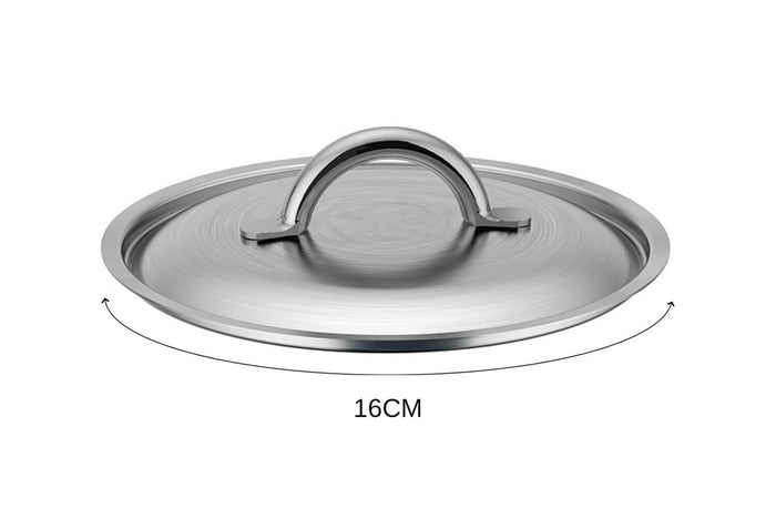 Couvercle De Buyer Prim'Appety en inox brossé avec poignée - 16 cm