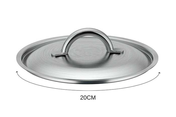 Couvercle De Buyer Prim'Appety en inox brossé avec poignée - 20 cm