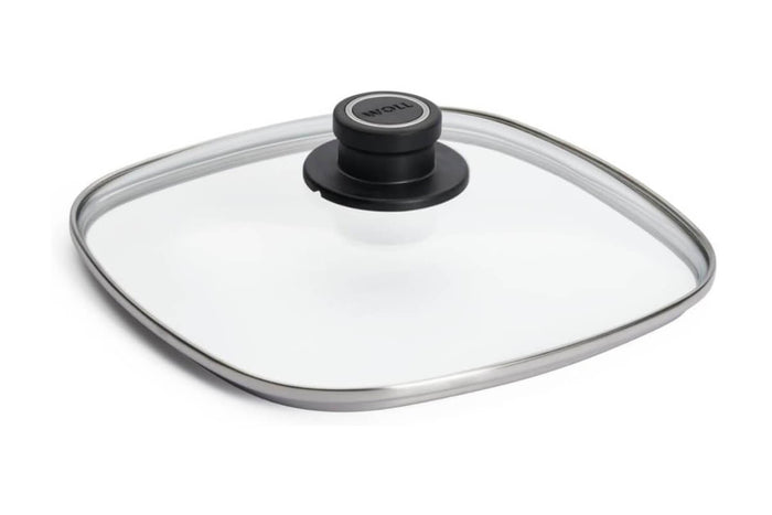 Couvercle Woll carré en verre de sécurité - 22 cm