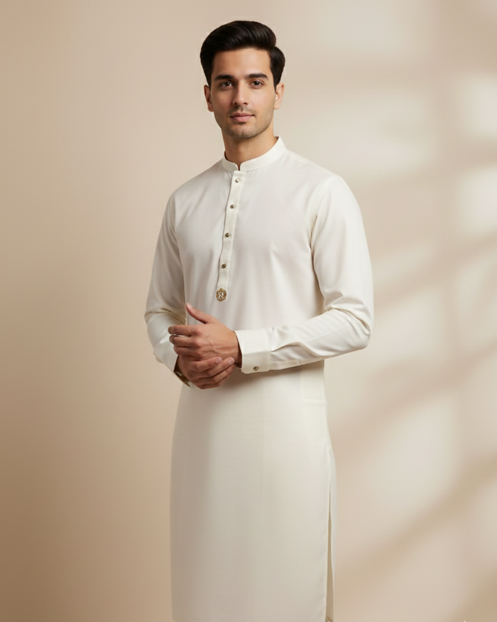 Cream Platinum Kurta Pajama