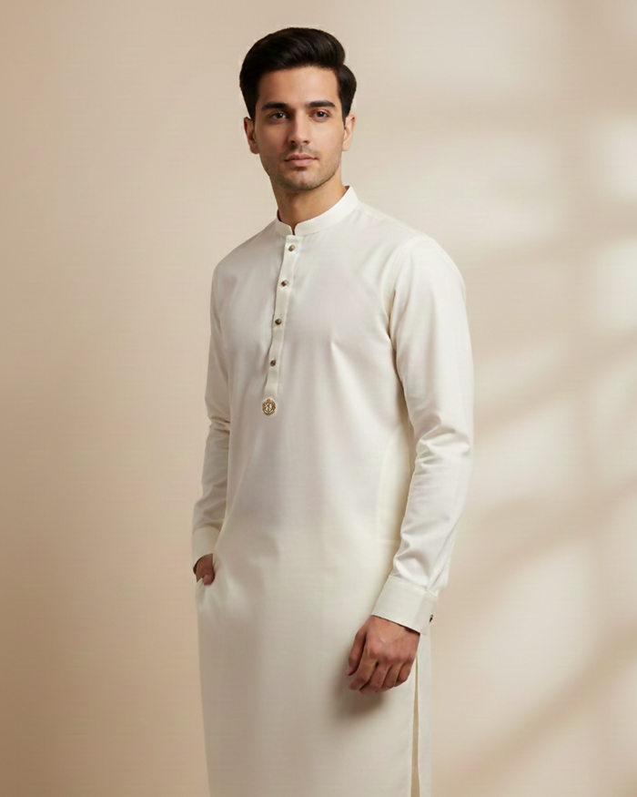 Cream Platinum Kurta Pajama