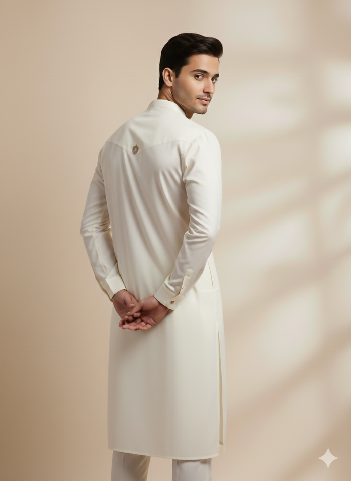 Cream Platinum Kurta Pajama