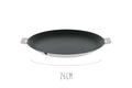 Crêpière antiadhérente Cristel Mutine Amovible Exceliss en inox - 26cm