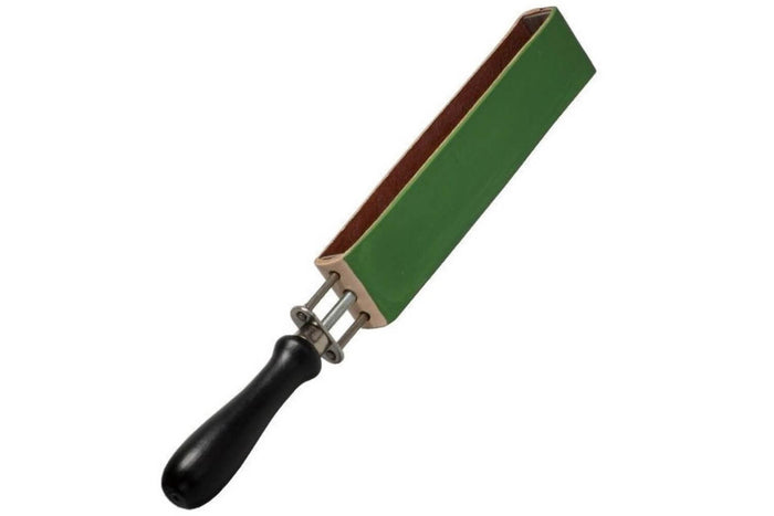 Cuir à rasoir HEROLD tendeur à vis 2 côtés peau 33cm