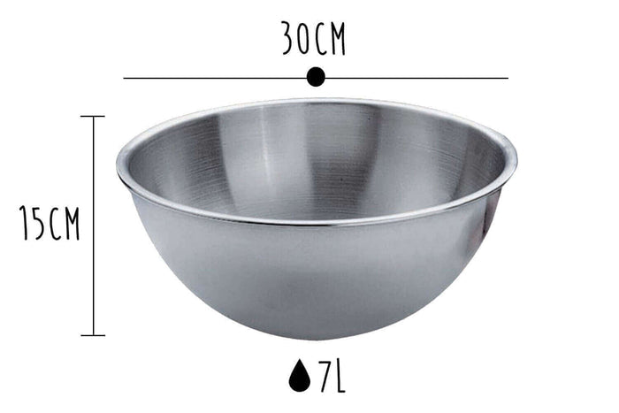 Cul de poule professionnel tout inox - 30cm