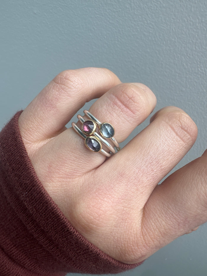 Deep Pink Sapphire Stacking Ring-Sara Thompson