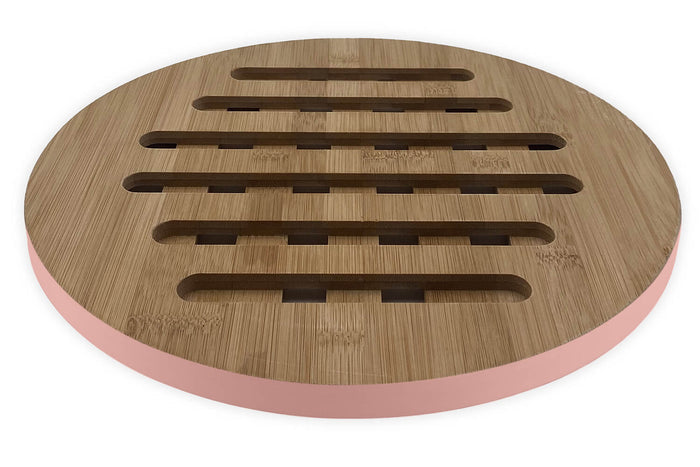 Dessous de plat Cookut rond 28cm en bambou - Guimauve