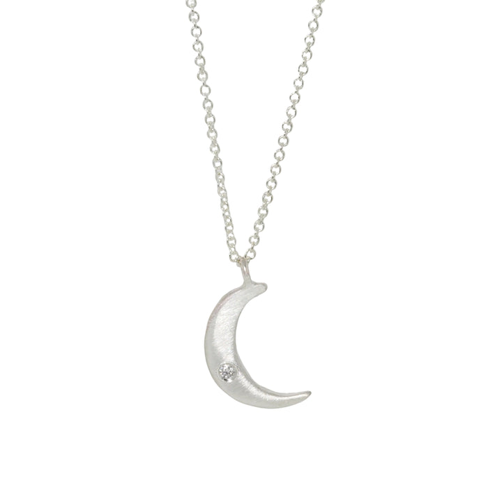 Diamond Moon Necklace-Philippa Roberts