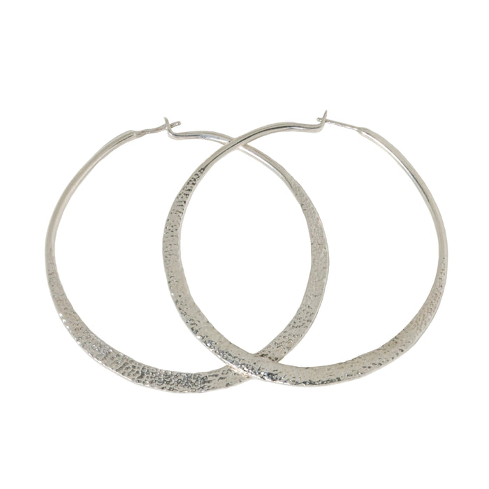 Dimple Textured Hoop Earrings-Southwest