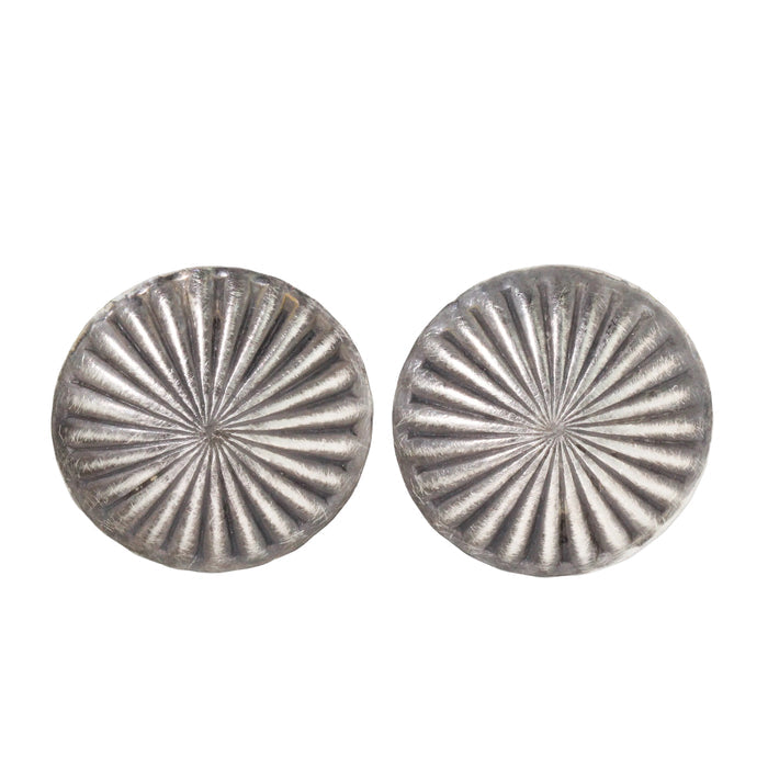 Disc Stud Earrings
