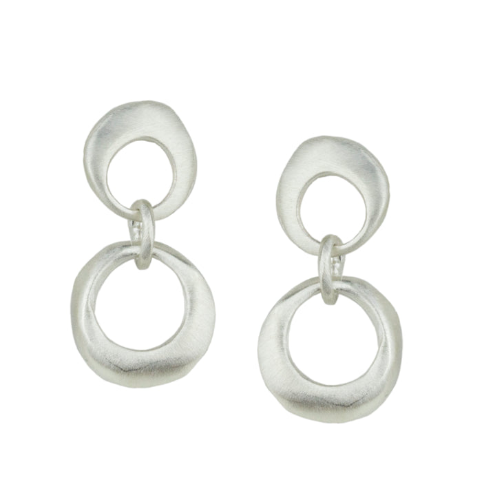 Double Open Circle Earrings-Philippa Roberts