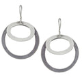 Double Organic Circle Earrings-Jane Diaz
