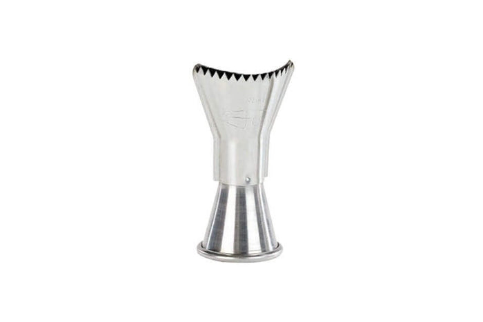 Douille à bûche Express inox avec dents - 4,5 cm