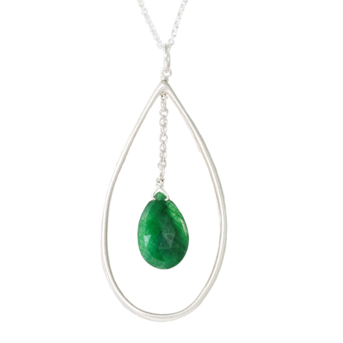 Drop with Emerald Necklace-Philippa Roberts
