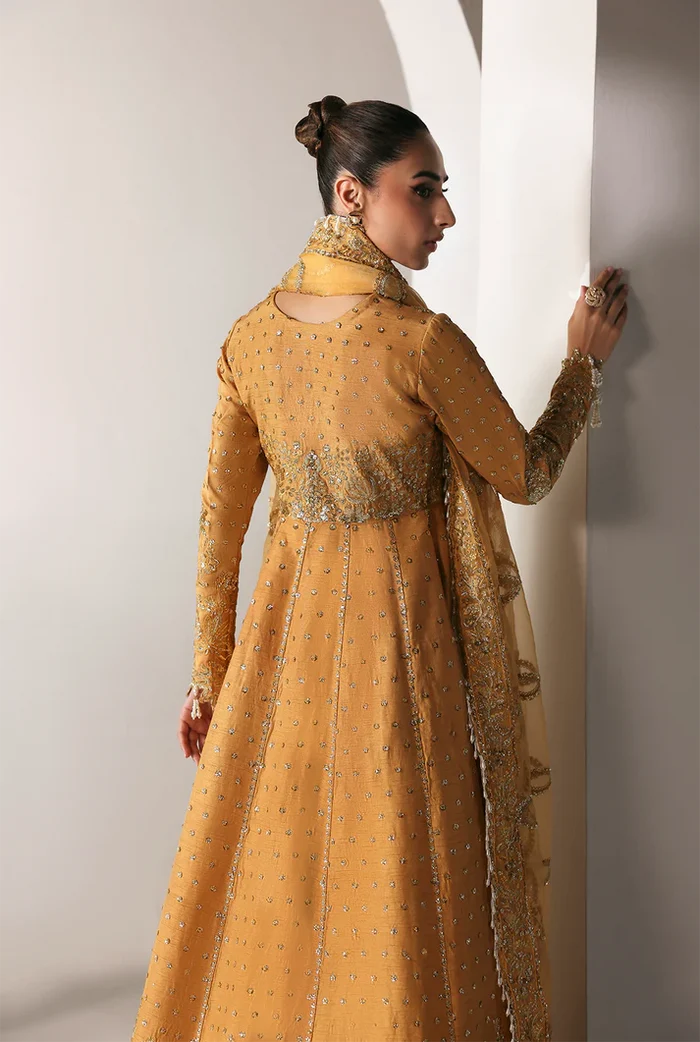 Emaan Adeel - Golden Hour Three Piece Raw Silk