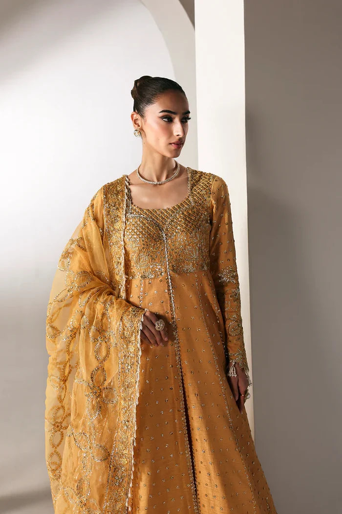 Emaan Adeel - Golden Hour Three Piece Raw Silk