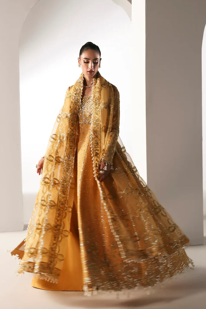 Emaan Adeel - Golden Hour Three Piece Raw Silk
