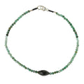 Emerald + Black Tourmaline Bracelet No. 2-Margaret Solow
