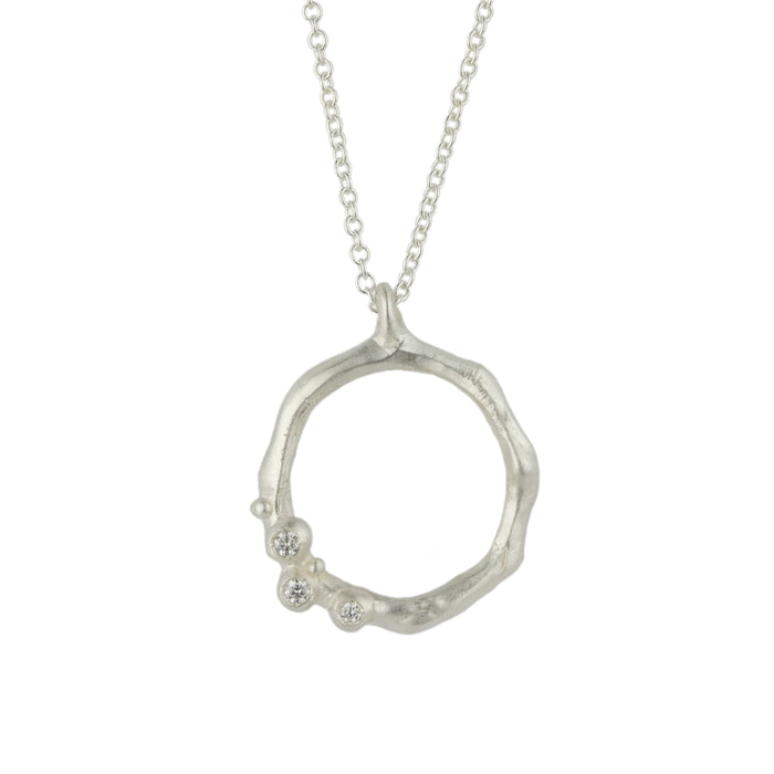 Encrusted Round Branch Necklace-Branch