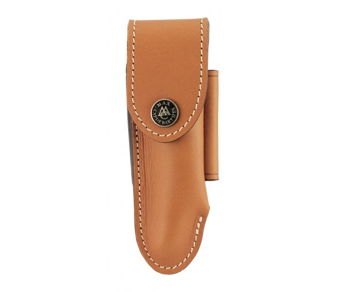 Etui MAX CAPDEBARTHES Alezan 27612 en cuir marron pour couteaux laguiole avec manche de 12cm