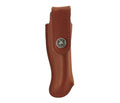 Etui MAX CAPDEBARTHES Pérou 37813 en cuir marron pour couteaux laguiole avec manche de 13cm