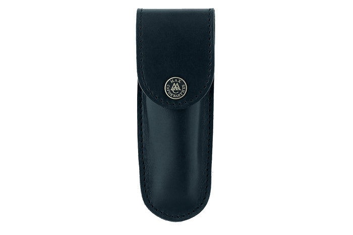 Etui Max CapdeBarthes S100 cuir noir pour couteau de poche Laguiole
