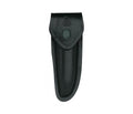 Etui PIELCU 5312 en cuir noir pour couteau laguiole avec manche 12cm