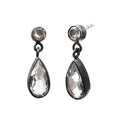 Faceted Clear Quartz Drop Earrings-Jane Diaz