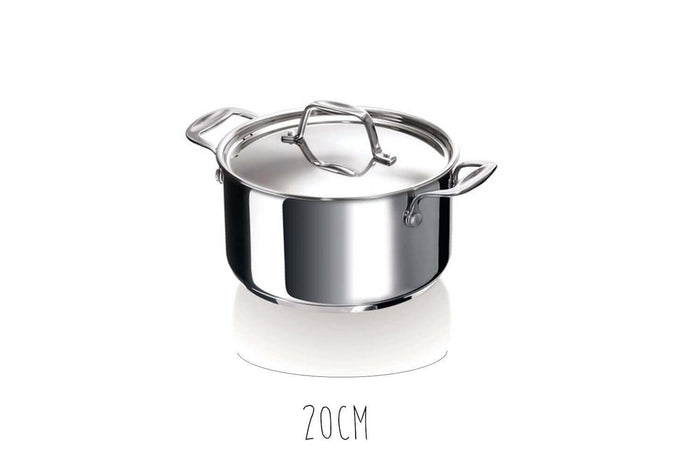 Faitout Beka Chef en inox avec couvercle - 20cm
