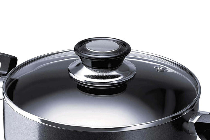 Faitout Beka Pro Induc revêtement céramique antiadhérent + couvercle en verre