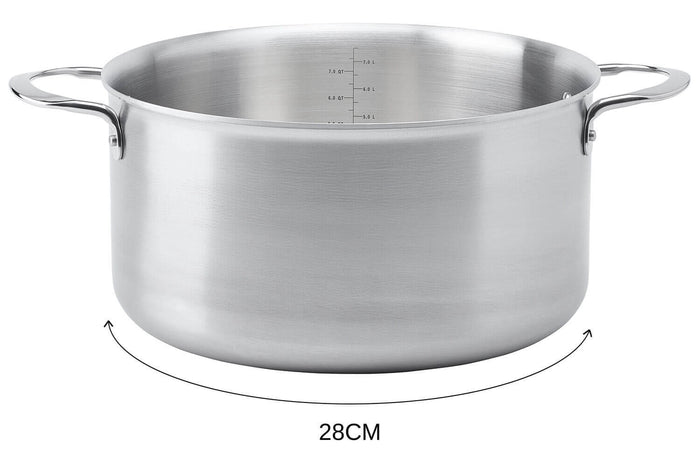 Faitout De Buyer Alchimy en inox 18/10 multicouches 3 plis - 28 cm