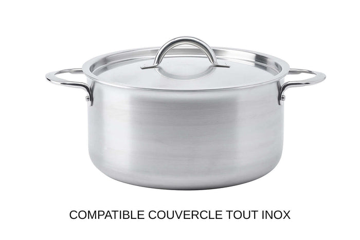 Faitout De Buyer Alchimy en inox 18/10 multicouches 3 plis