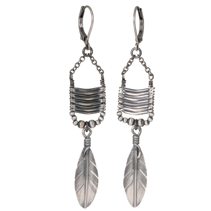 Feather Dangle Earrings