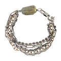 Labradorite and Five Chain Bracelet-Glacier Lily