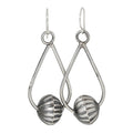 Fluted Navajo Pearl Earrings by Preston Haley-Southwest