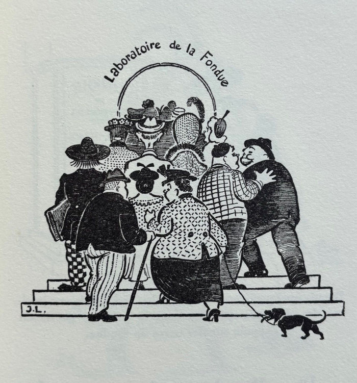 (Fondue) Maurice Lugeon. La Recette de la Fondue Vaudoise. *Signed*