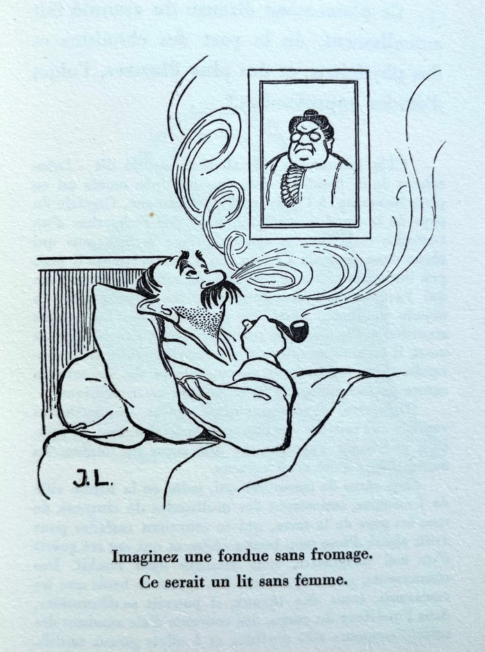 (Fondue) Maurice Lugeon. La Recette de la Fondue Vaudoise. *Signed*