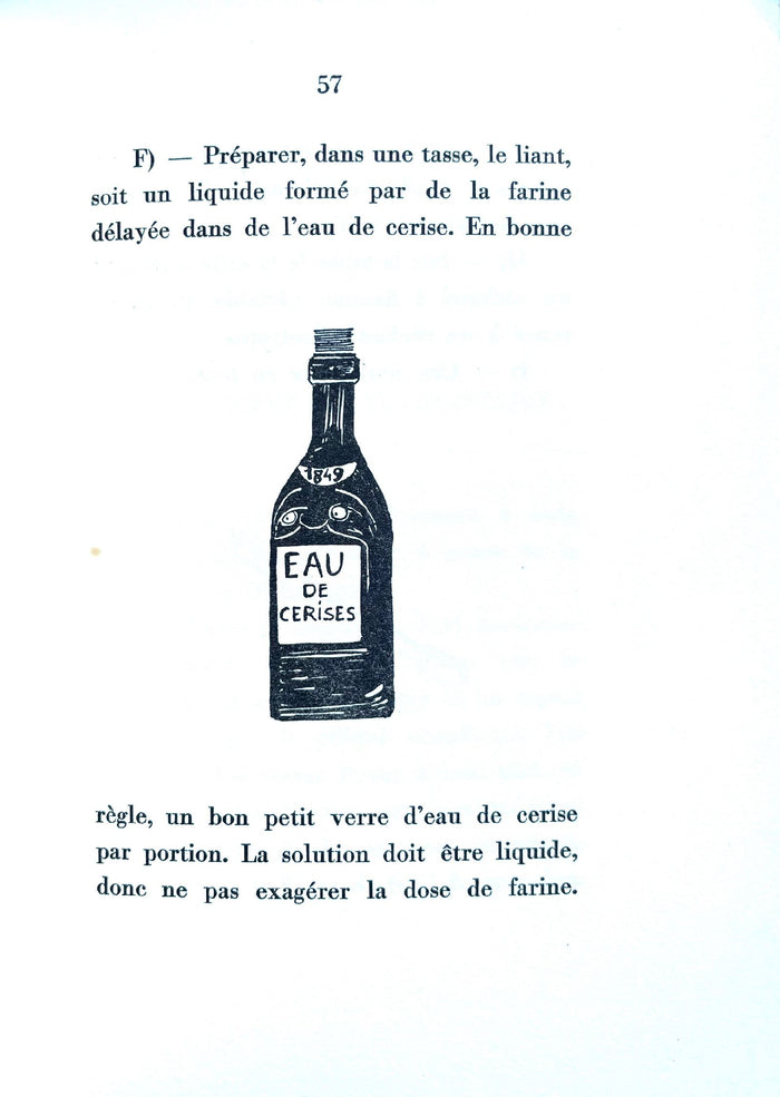 (Fondue) Maurice Lugeon. La Recette de la Fondue Vaudoise. *Signed*