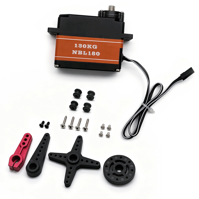 Fully Waterproof High-Torque NBL180 12V 180kg Metal Gear Brushless Digital Servo for RC Robots,Vehicles