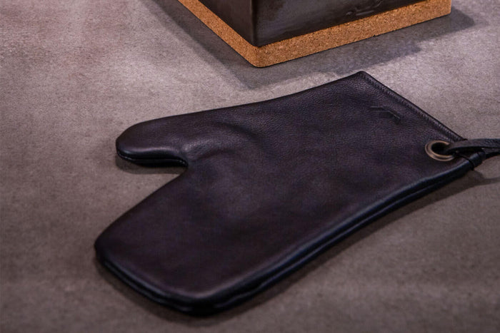 Gant de cuisine DutchDeluxes en cuir - Noir