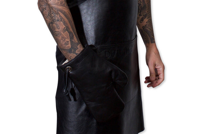 Gant de cuisine DutchDeluxes en cuir - Noir