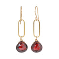 Garnet Link Earring