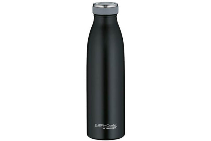 Gourde isotherme Thermos inox noir Thermocafé compatible boissons gazeuses - 0,5 l